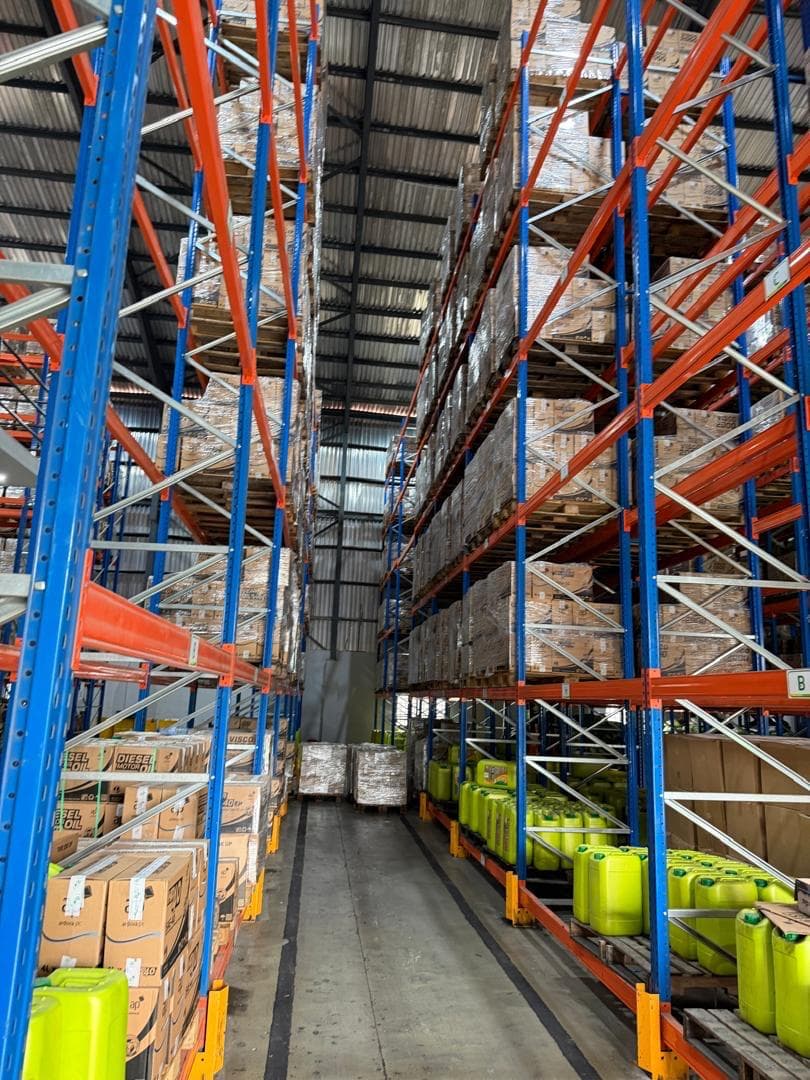 Heavy-Duty Pallet Racking — Loaded Bay